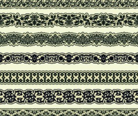 Floral ornaments and borders elements vector 06