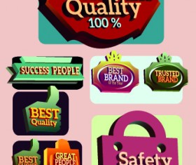 Vintage style sale badge and tag vector 02