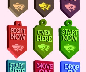 Vintage style sale badge and tag vector 04