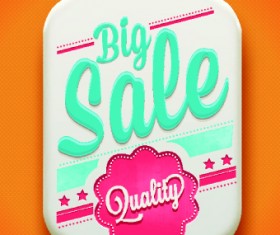 Classic sale tag vector 01