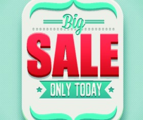 Classic sale tag vector 03