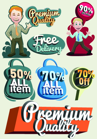Classic sale tag vector 04