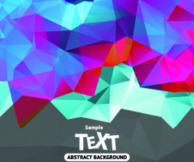 Abstract triangle background vector 01