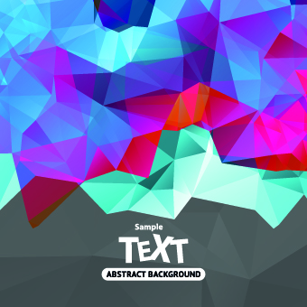 Abstract triangle background vector 01