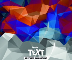 Abstract triangle background vector 02