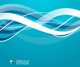 Shiny wave background vector 01