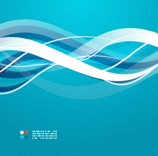 Shiny wave background vector 01