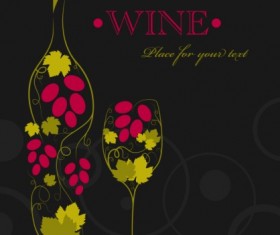 Floral Wine creative design vector 03