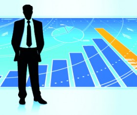 People working silhouettes vector 04