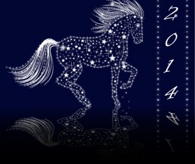 2014 Christmas Star Ornaments elements vector 01