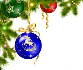 2014 Christmas Horse design elements vector 03