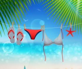 Vector summer vacation background