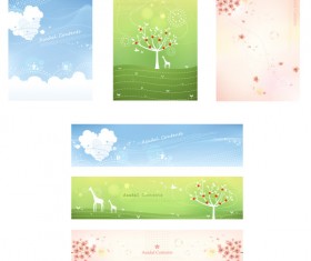 Elegant floral banner vector
