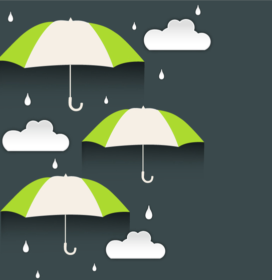 Download Umbrella and cloud vector free download