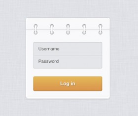 Creative Login Interface psd