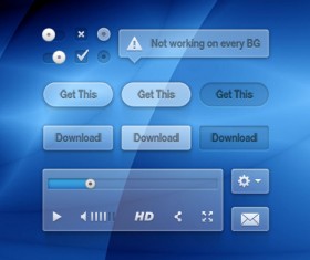 Shiny Push button psd
