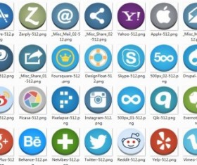 1350 Kind web icons set