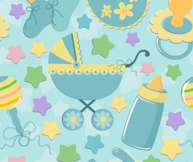 Baby cute background vector