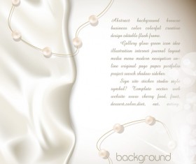 Silk with Pearl background vector