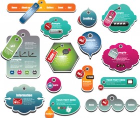 Shiny website tag vector