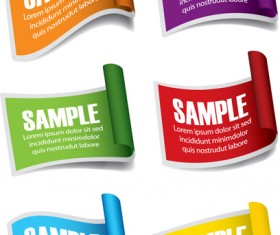 Roll paper sticker vector