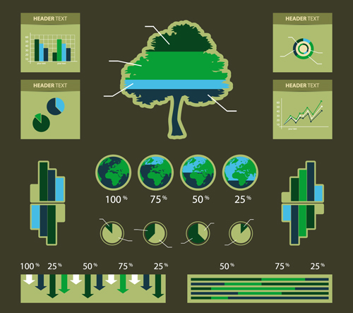 Environmental Protection infographics vector 01