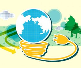 Energy with Environment infographics vector 04