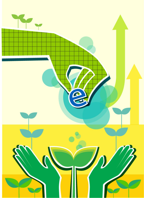 Energy with Environment infographics vector 08