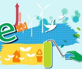 Energy with Environment infographics vector 09