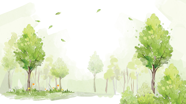 Watercolor Forest psd
