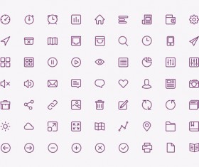 63 Kind Concise icons psd