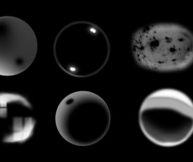 Transparent bubble Photoshop Brushes