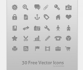 30 Kind free psd icons