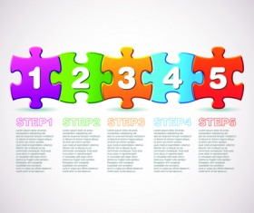 puzzle with number vector 01