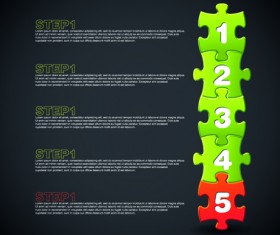 puzzle with number vector 04