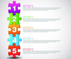 puzzle with number vector 05
