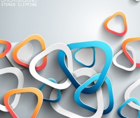 3D Paper background vector design 07