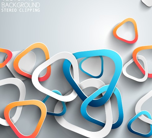 3D Paper background vector design 07 free download