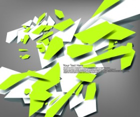 3D Paper background vector design 08
