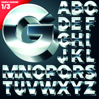 Download Creative 3d Letters Vector Set 03 Free Download PSD Mockup Templates