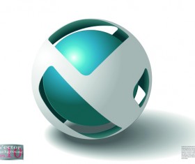 Creative abstract sphere design vector 02