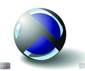 Creative abstract sphere design vector 03