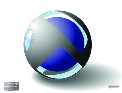 Creative abstract sphere design vector 03
