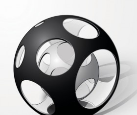 Creative abstract sphere design vector 05