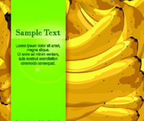 Banana background vector graphic