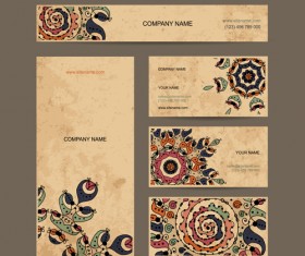 Beautiful floral card vector 03
