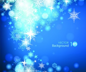 Snowflake blue christmas background 01
