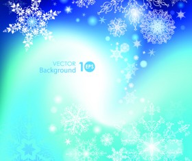 Snowflake blue christmas background 02