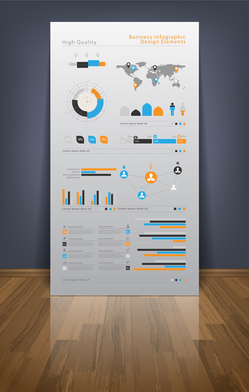Business Infographic Templates vector set 02