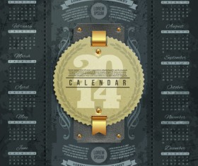 Calendar 2014 vector huge collection 19
